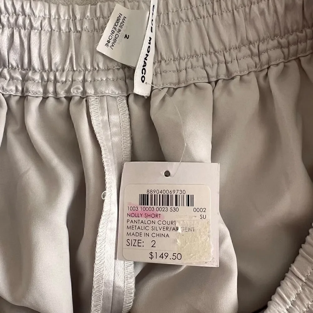 Club Monaco Nolly Satin Shorts 2